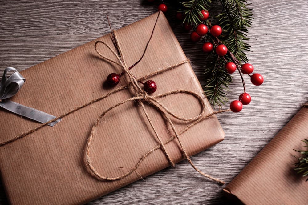 A gift wrapped in brown paper and twine, ready for a hunter